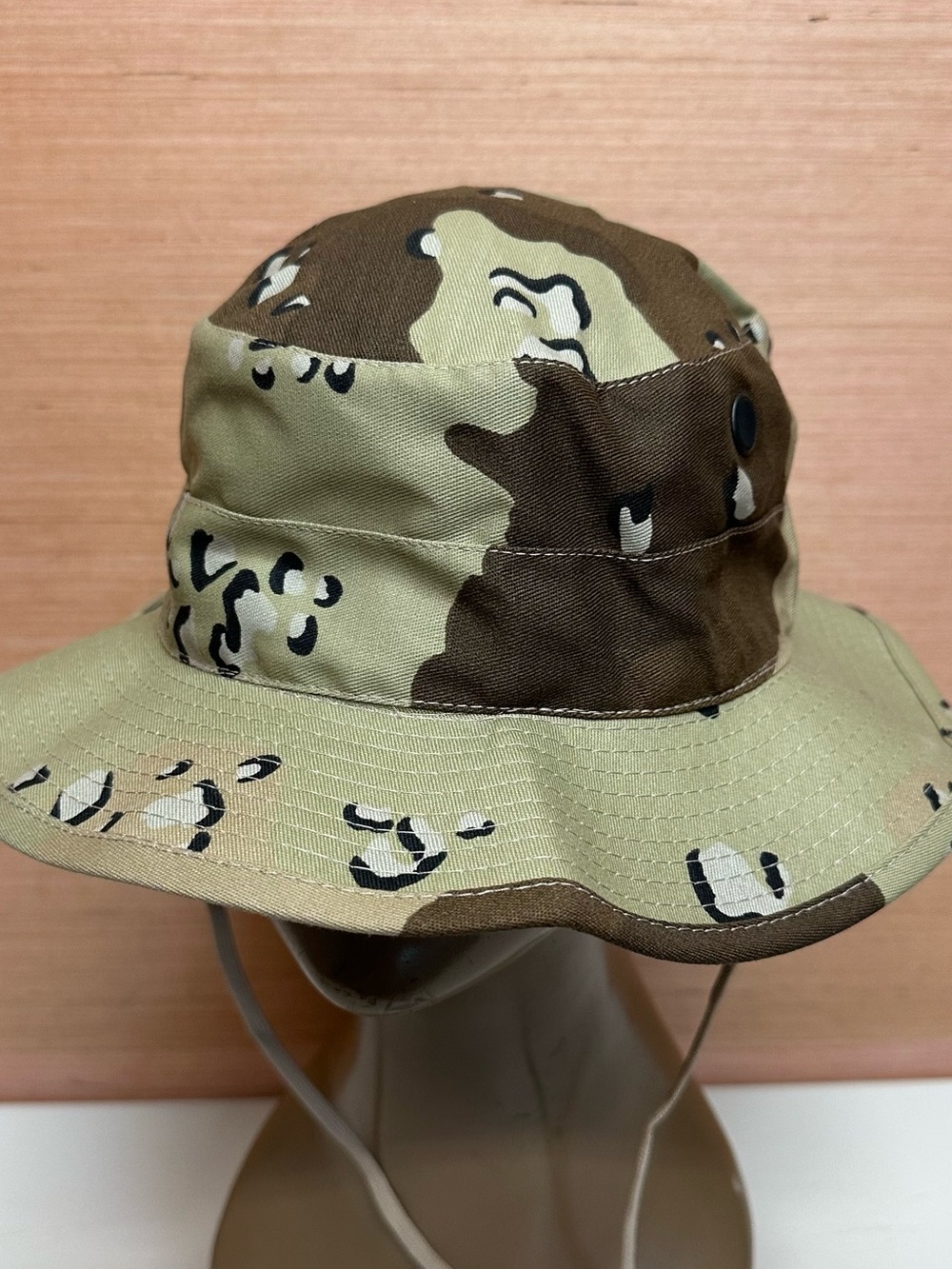 Gulf War Era Desert Chocolate Chip Camo Jungle Boonie Sun Hat Cap Size 7-1/2